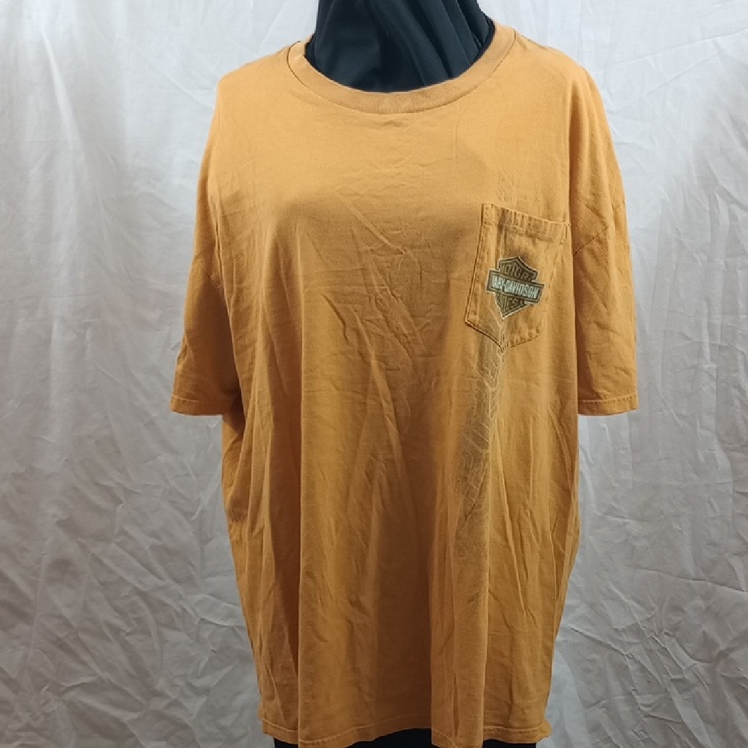 Harley-Davidson Men's Mustard Pocket Tee